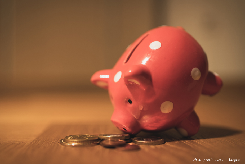 Town Money Mismanagement Piggy Bank Image