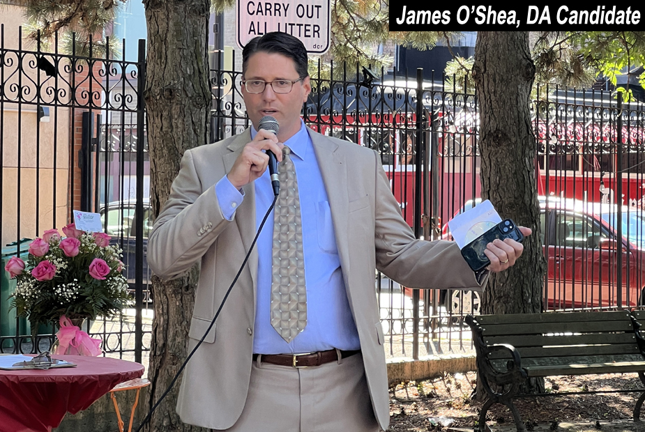 James O'Shea, DA Candidate
