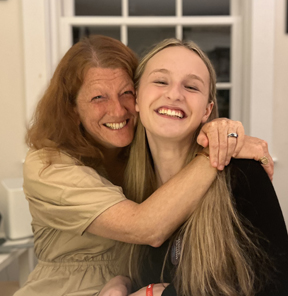 Jenny Armini and Daughter on Election Night