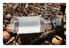 Discarded nip bottle